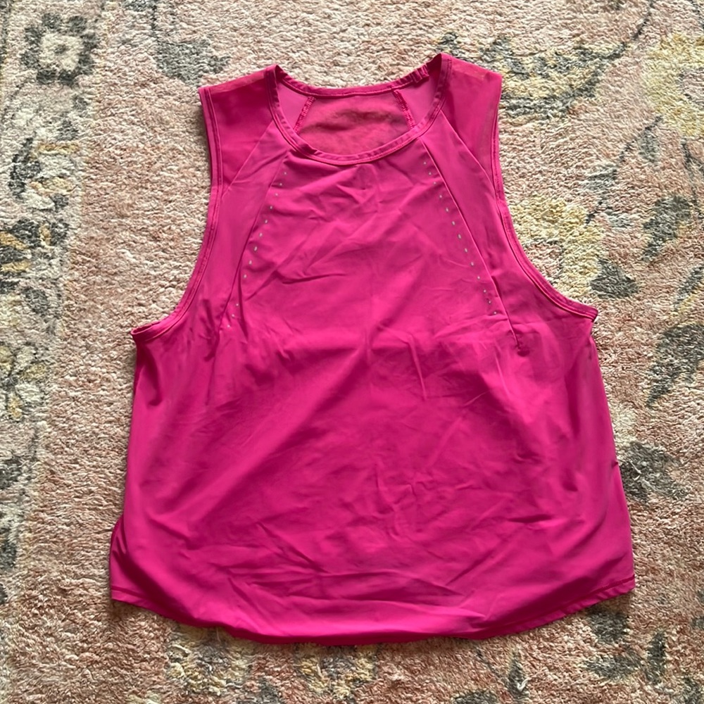 lululemon sculpt cropped tank, size 4